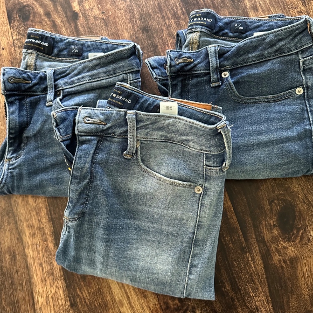 3 Pairs of Lucky Jeans.  Lolita and Hayden  Skinny size 2/26